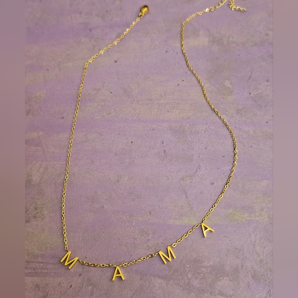 NEW Gold or Silver 'MAMA' Necklace - Picture 3 of 11